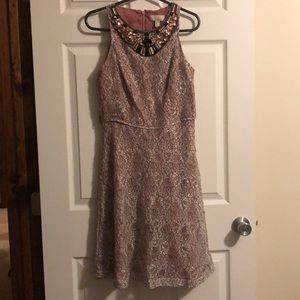Lace Jeweled Dress